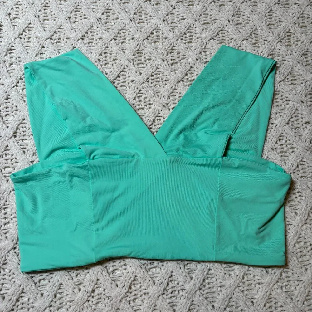 L*Space parker Bralette Bikini‎ Top Mint Green Women’s Size L nwot